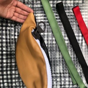 Comes with your color of strap. Or Serious Blue.